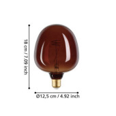Zarowka led e27 4w 2000k 40lm koniakowa g125 glob dekoracyjna 110266_5