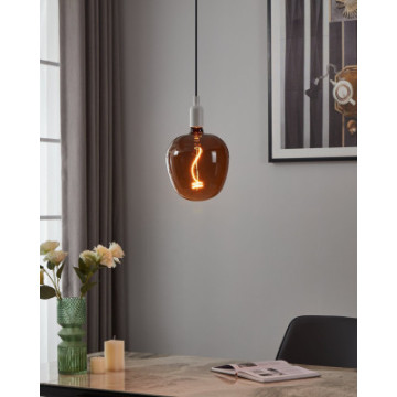 Zarowka led e27 4w 2000k 40lm czarna g190 glob dekoracyjna 110267
