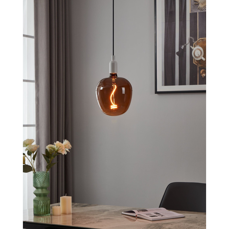 Zarowka led e27 4w 2000k 40lm czarna g190 glob dekoracyjna 110267