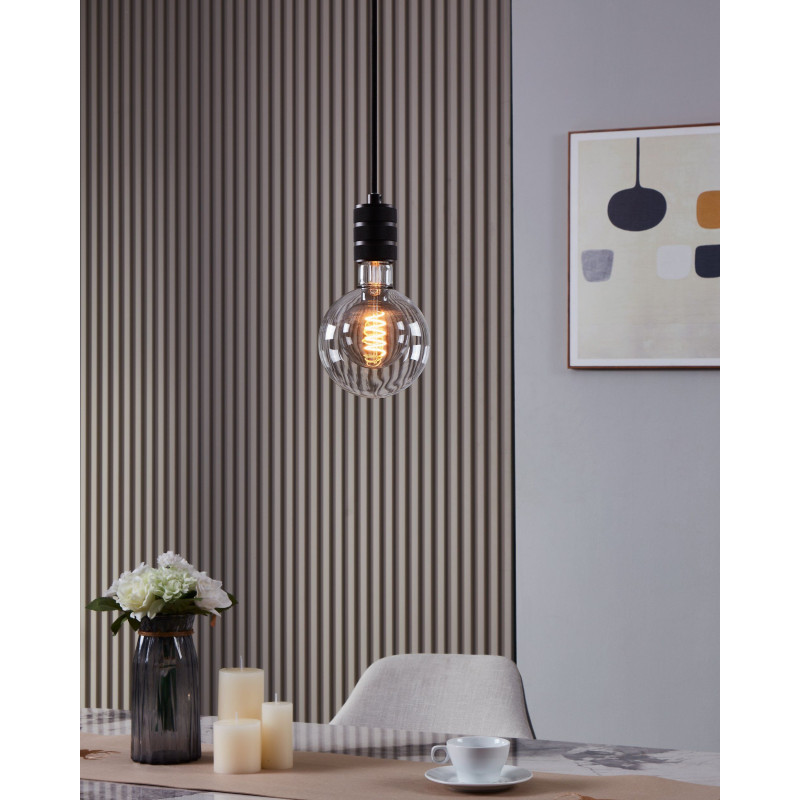 Zarowka led e27 2w 2000k 80lm smoky przezroczysta g125 glob 110256