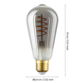 Zarowka led e27 4w 2000k 150lm smoky st64 sterowana smart home dekoracyjna 110285_5
