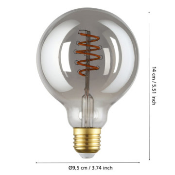 Zarowka led e27 4w 2000k 150lm smoky g95 glob sterowana smart home dekoracyjna 110287_5