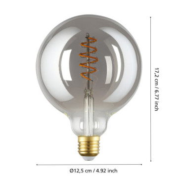 Zarowka led e27 4w 2000k 150lm smoky g125 glob sterowana smart home dekoracyjna 110288_5