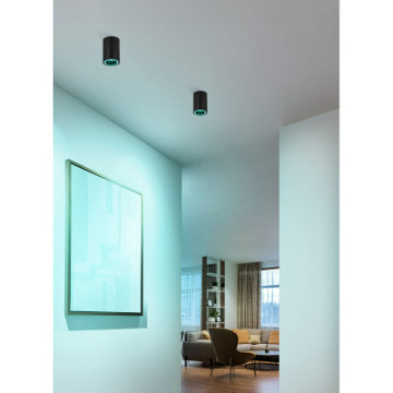 carosso z oprawa sufitowa led gu10 czarna tubka spot plafon smart home 901168