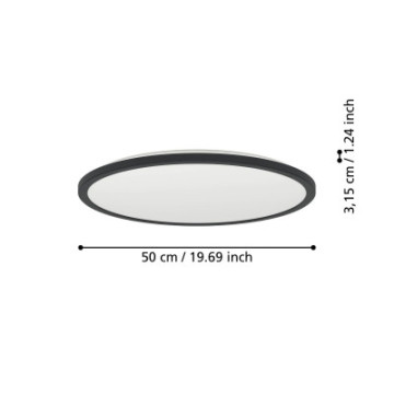 rovito oprawa sufitowa plafon led 50cm ip44 czarny okragly 901441_6