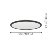 rovito oprawa sufitowa plafon led 50cm ip44 czarny okragly 901441_6