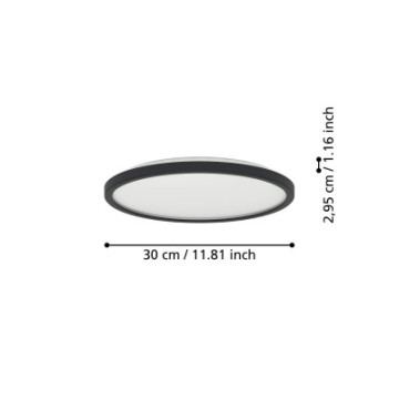 rovito oprawa sufitowa plafon led 30cm ip44 czarny okragly 901438_6
