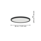 rovito oprawa sufitowa plafon led 30cm ip44 czarny okragly 901438_6