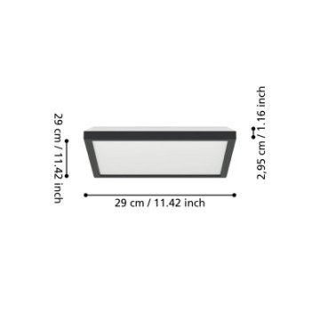 rovito oprawa sufitowa plafon led 29x29cm ip44 czarny kwadratowy 901442_6