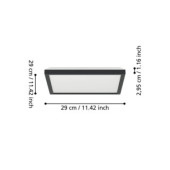 rovito oprawa sufitowa plafon led 29x29cm ip44 czarny kwadratowy 901442_6