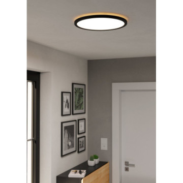 rovito r oprawa sufitowa plafon led 39cm ip44 na pilota czarny okragly 901454