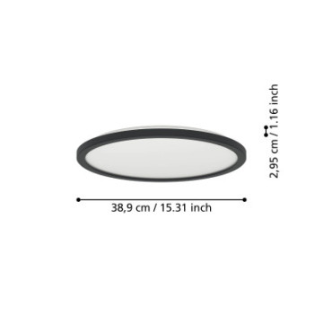 rovito r oprawa sufitowa plafon led 39cm ip44 na pilota czarny okragly 901454_7