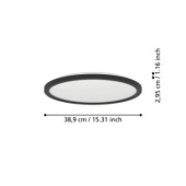 rovito r oprawa sufitowa plafon led 39cm ip44 na pilota czarny okragly 901454_7