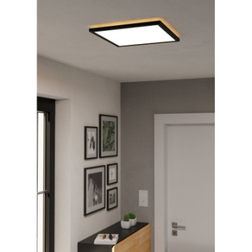 rovito r oprawa sufitowa plafon led 39x39cm ip44 na pilota czarny kwadratowy 901456