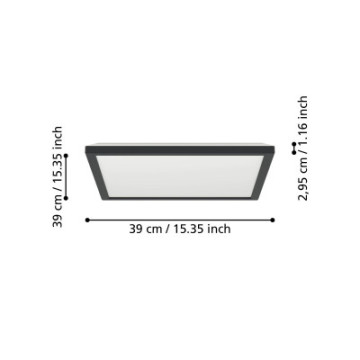 rovito r oprawa sufitowa plafon led 39x39cm ip44 na pilota czarny kwadratowy 901456_7