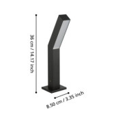 ugento slupek oswietleniowy led 36 cm czarny zewnetrzna lampa stojaca 900992_5