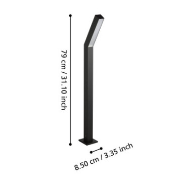 ugento slupek oswietleniowy led 79 cm czarny zewnetrzna lampa stojaca 900993_5