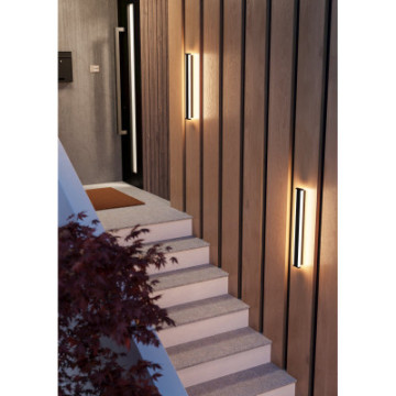 neviano lampa scienna kinkiet zewnetrzny led 58cm czarny 900677