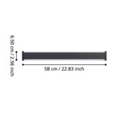neviano lampa scienna kinkiet zewnetrzny led 58cm czarny 900677_5