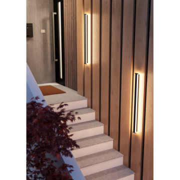 neviano lampa scienna kinkiet zewnetrzny led 97cm czarny 900678