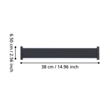 neviano lampa scienna kinkiet zewnetrzny led 38cm czarny 900676_5