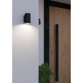 izzalini lampa scienna kinkiet zewnetrzny led czarny ip44 900995