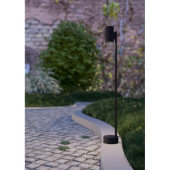 izzalini slupek oswietleniowy gu10 85 cm czarny zewnetrzna lampa stojaca 900996