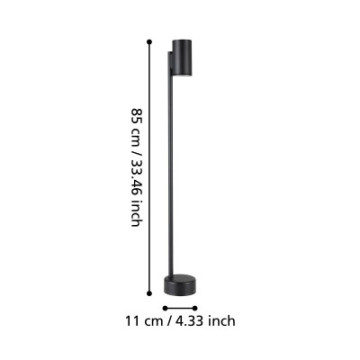 izzalini slupek oswietleniowy gu10 85 cm czarny zewnetrzna lampa stojaca 900996_5