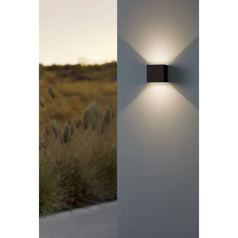 calpino 3 lampa scienna kinkiet zewnetrzny led czarny 901064