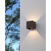 calpino 3 lampa scienna kinkiet zewnetrzny led kasztanowy 901066
