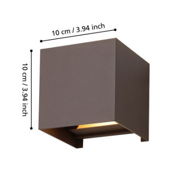 calpino 3 lampa scienna kinkiet zewnetrzny led kasztanowy 901066_3