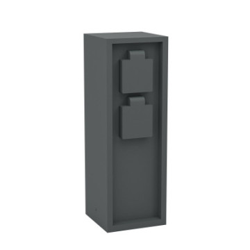 park 5 slupek ogrodowy 2x gniazdo 230v antracyt ip54 901031_2