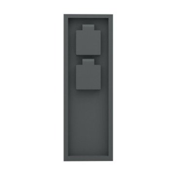 park 5 slupek ogrodowy 2x gniazdo 230v antracyt ip54 901031_4
