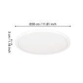 minerario plafon led 30 cm ip54 bialy okragly lampa scienna   sufitowa 901576_5