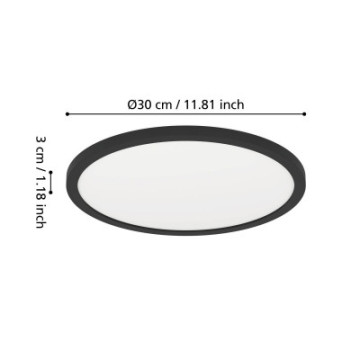 minerario plafon led 30 cm ip54 czarny okragly lampa scienna   sufitowa 901572_5