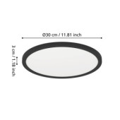 minerario plafon led 30 cm ip54 czarny okragly lampa scienna   sufitowa 901572_5