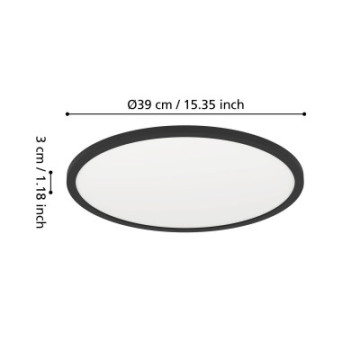 minerario plafon led 39 cm ip54 czarny okragly lampa scienna   sufitowa 901573_5