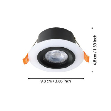 calogne oprawa wpuszczana led 4%2C8w 3000k okragla czarna 900914_6
