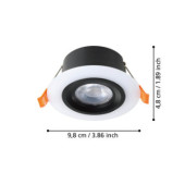 calogne oprawa wpuszczana led 4%2C8w 3000k okragla czarna 900914_6