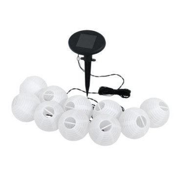 girlanda ogrodowa zewnetrzna 4%2C3m 10 led lampki solarne biale kulki 48497_2