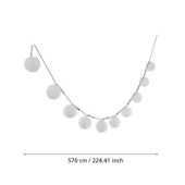 girlanda ogrodowa zewnetrzna 4%2C3m 10 led lampki solarne biale kulki 48497_3