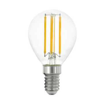 Zarowka led e14 2%2C2w 3000k 470lm przezroczysta p45 kulka 110282
