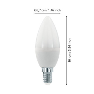 Zarowka led e14 5%2C5w 3000k 470lm mleczna c37 swiecowa Sciemnialna 110126_4