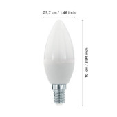 Zarowka led e14 5%2C5w 3000k 470lm mleczna c37 swiecowa Sciemnialna 110126_4
