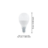 Zarowka led e14 3%2C4w 4000k 470lm mleczna p45 kulka 12262_6
