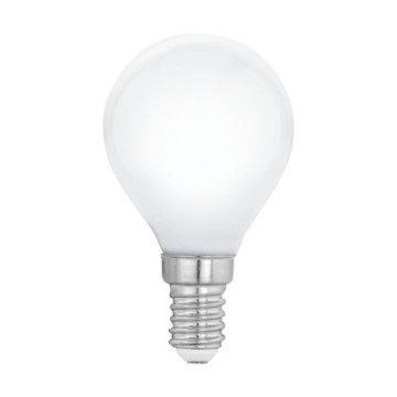 Zarowka led e14 4%2C5w 2700k 470lm mleczna p45 kulka Sciemnialna 110049