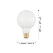 Zarowka led e27 7%2C5w 2700k 806lm mleczna g95 glob sciemnialna 110122_7