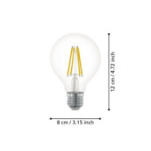 Zarowka led e27 7%2C5w 2700k 806lm przezroczysta g80 glob 110023_7