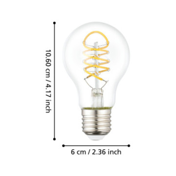 Zarowka led e27 7%2C3w 2700k 806lm przezroczysta a60 110306_6