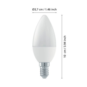 Zarowka led e14 4%2C9w 3000k 470lm mleczna c37 swiecowa 3xdimm 110176_4